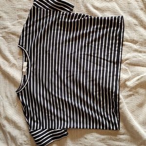 Loft Blue and White Striped Blouse